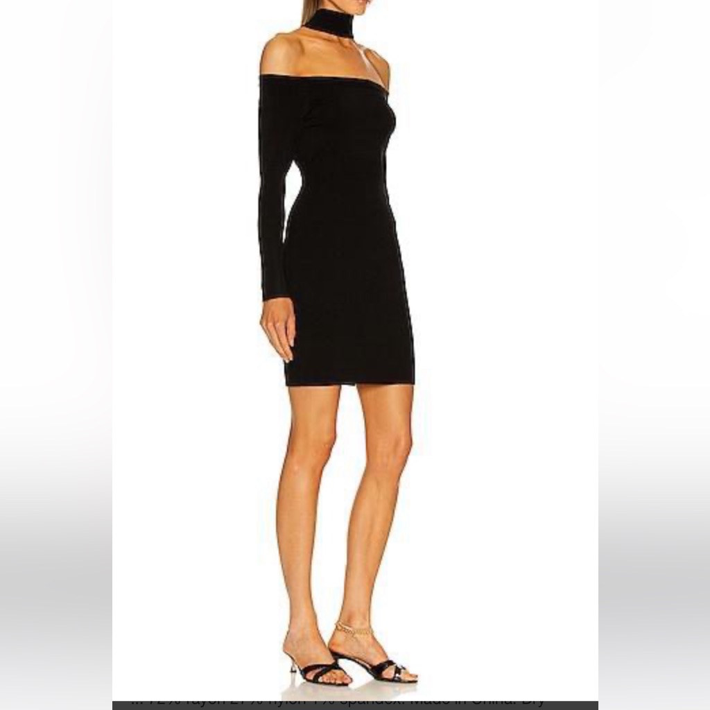 Jonathan Simkhai Revolve Juliana Off-The-Shoulder Knit Dress Size Medium